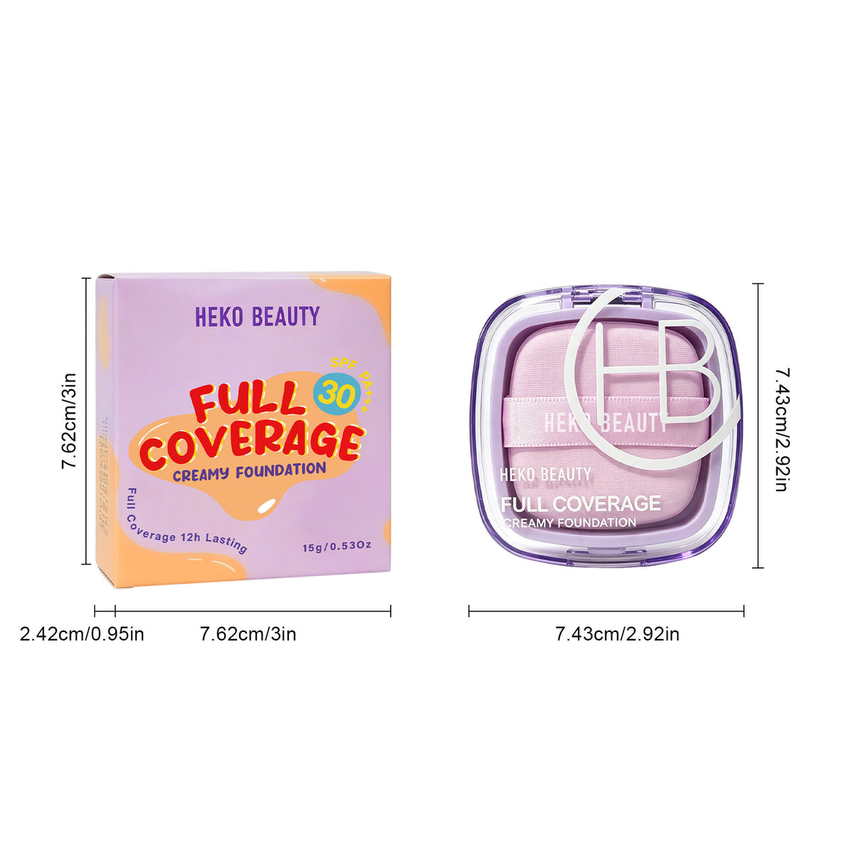 Full Coverage Waterproof Creamy Foundation Smoothing & Nourishing