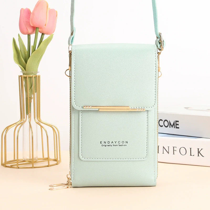 Small Crossbody Cell Phone Bag for Women, Mini Shoulder Purse with Credit Card Slots