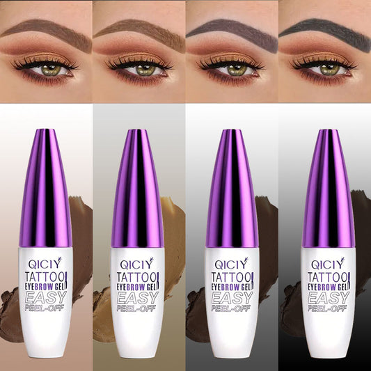 4 Pack Long-lasting Waterproof Peel off Tatoo Eyebrow Gel