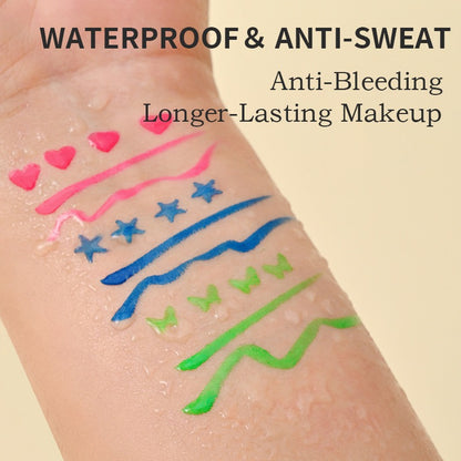 20 Colors Oil-Based Face & Body Paint Set for Adults