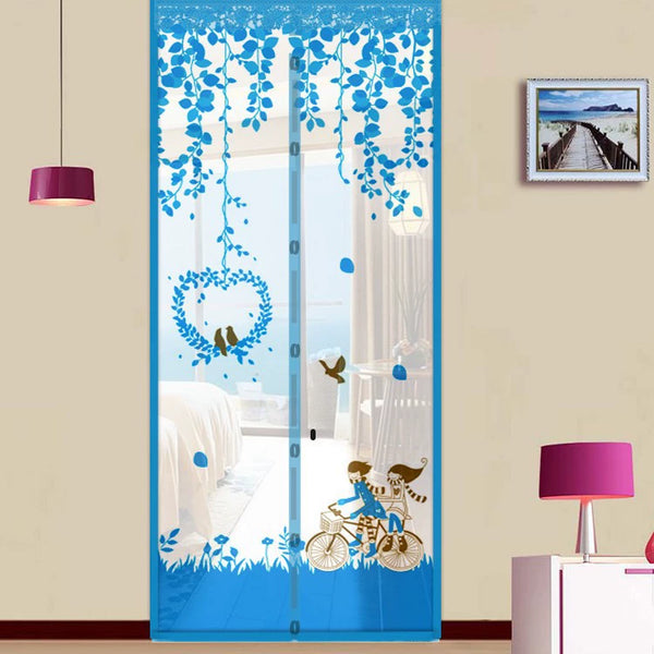 Summer Magnetic Mesh Net Door Curtain-Automatic Closing and anti Mosquit