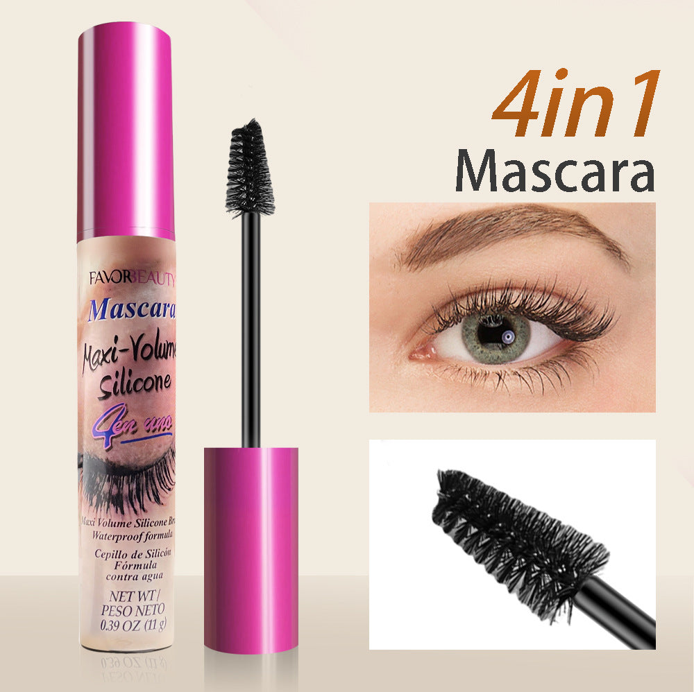 6Pcs 4-in 1 Multi-brush Waterproof Volumizing Mascara, Curling and Clumping-free.
