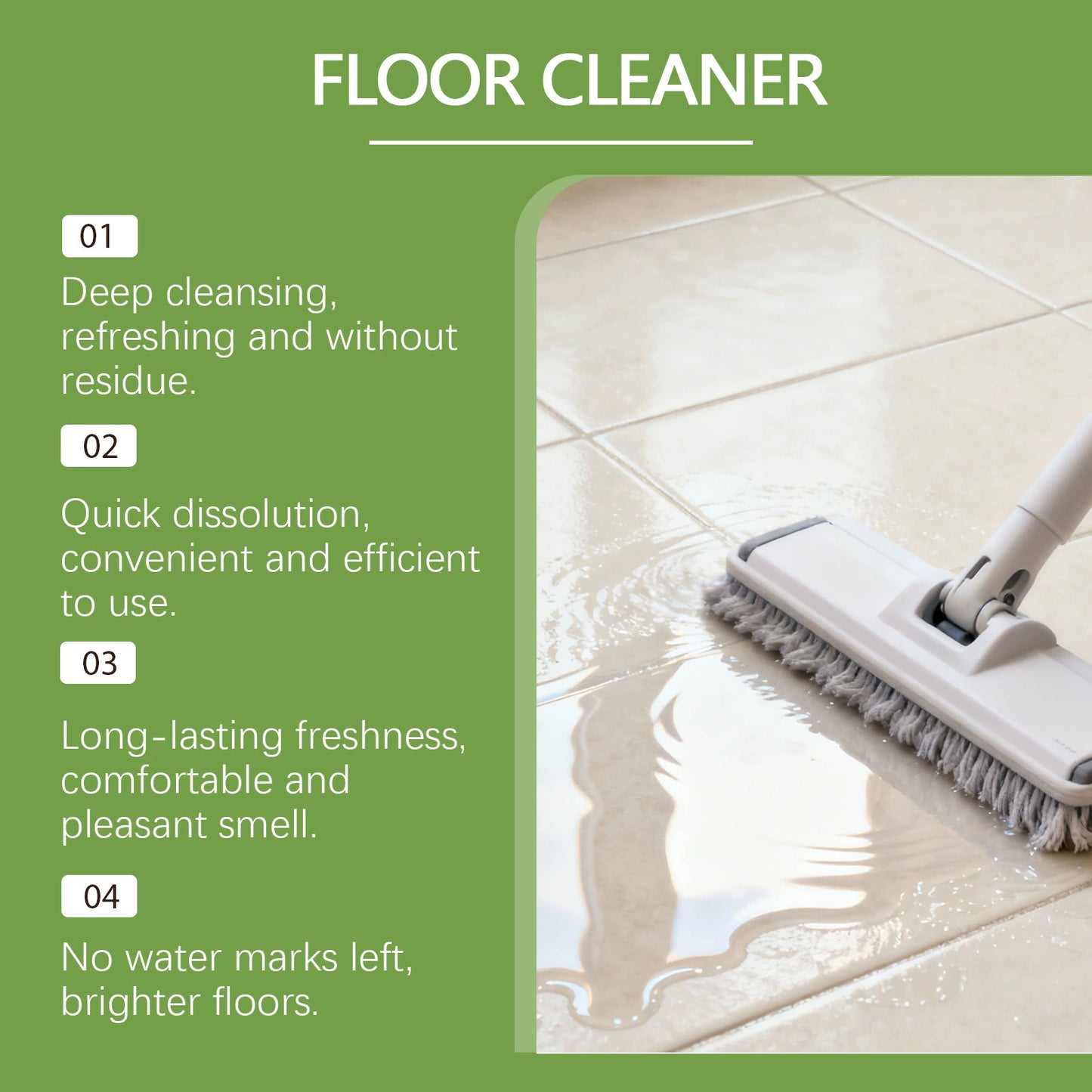 12pcs Floor Cleaning Solution Tablet Deep Cleans for Multiple Hard Floors