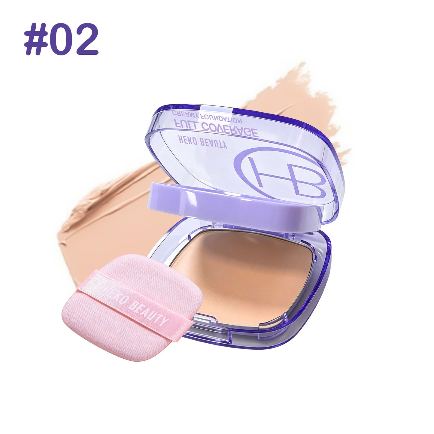 Full Coverage Creamy Foundation Waterproof with SPF 30+++ Blurring, Smoothing & Nourishing