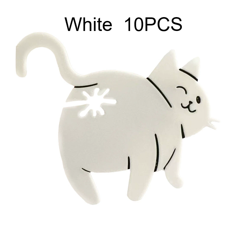 Food Bag Sealing Clips Featuring Adorable Cat Rear Designs