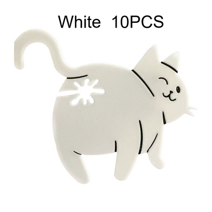 Food Bag Sealing Clips Featuring Adorable Cat Rear Designs