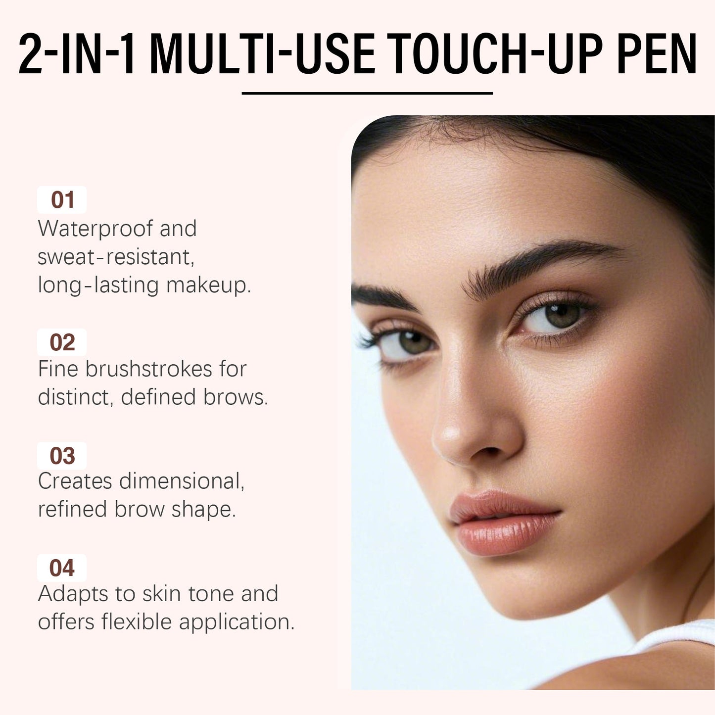 2PCS Double-sided hairline eyebrow pencil 2-in-1 series