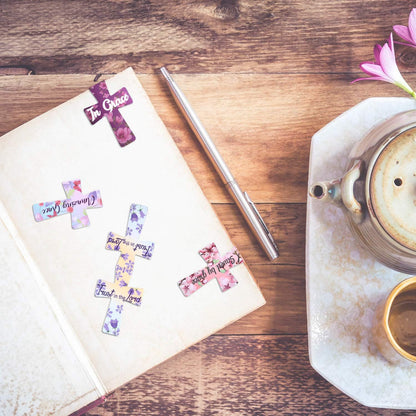 32 Pieces Magnetic Christian Religious Cross Bookmark