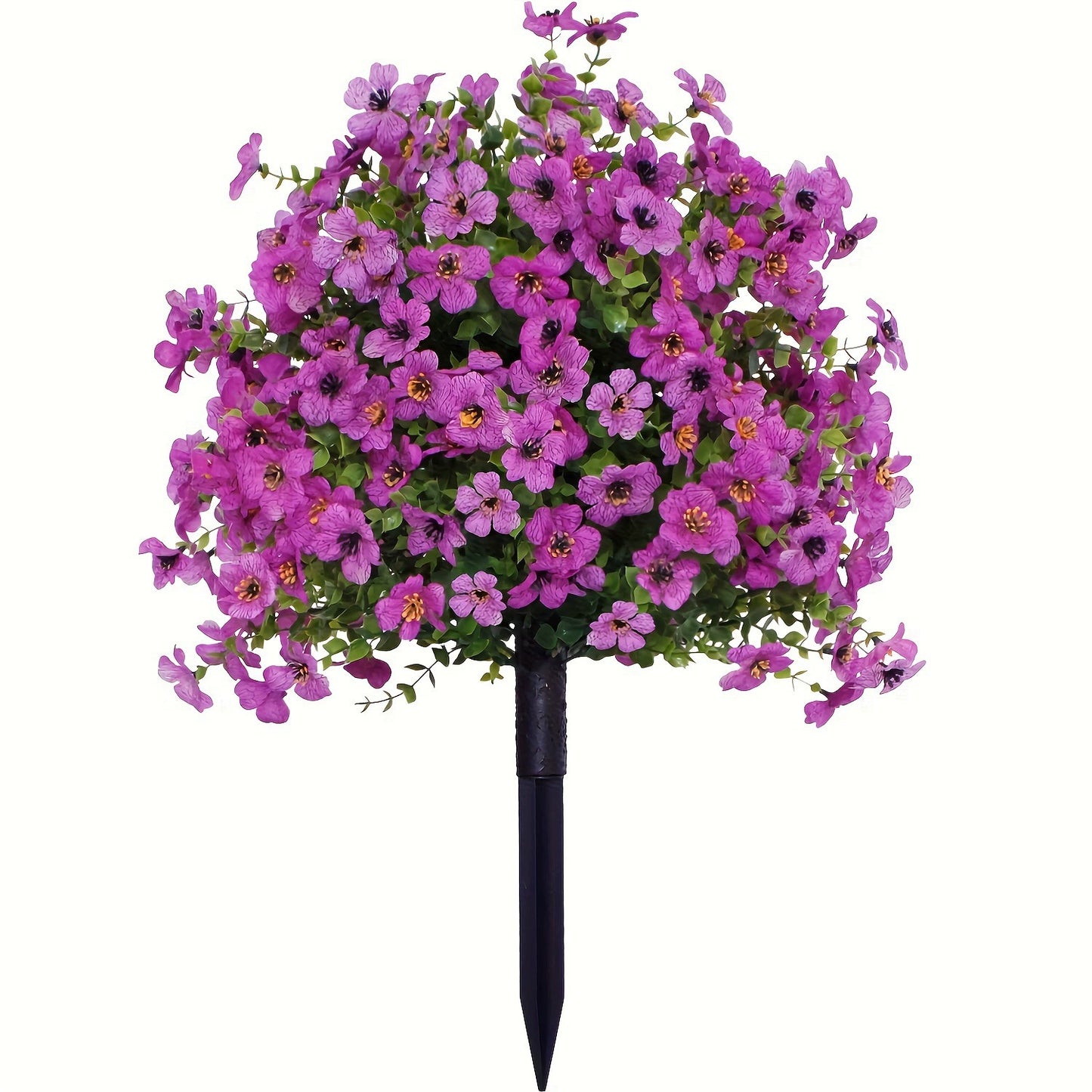 Artificial Straight Plug Plant Flowers with Ground Spikes for Outdoor Decoration