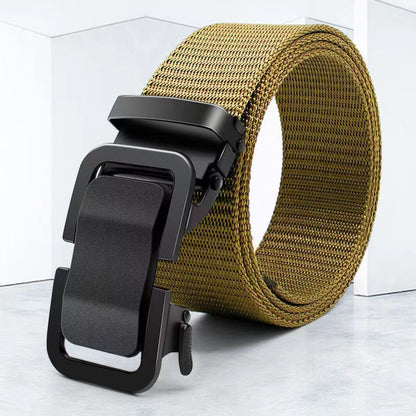 Men's Metal Buckle Tactical Ratchet Breathable Belts