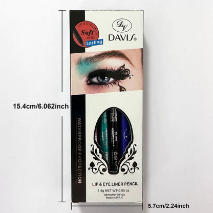 12 Color Eyeliner Shades Pen - High Color Pearl Gloss Finish