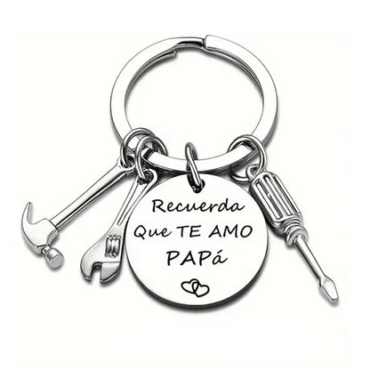“Recuerda Que TE AMO PAPa” Father's Day keychain