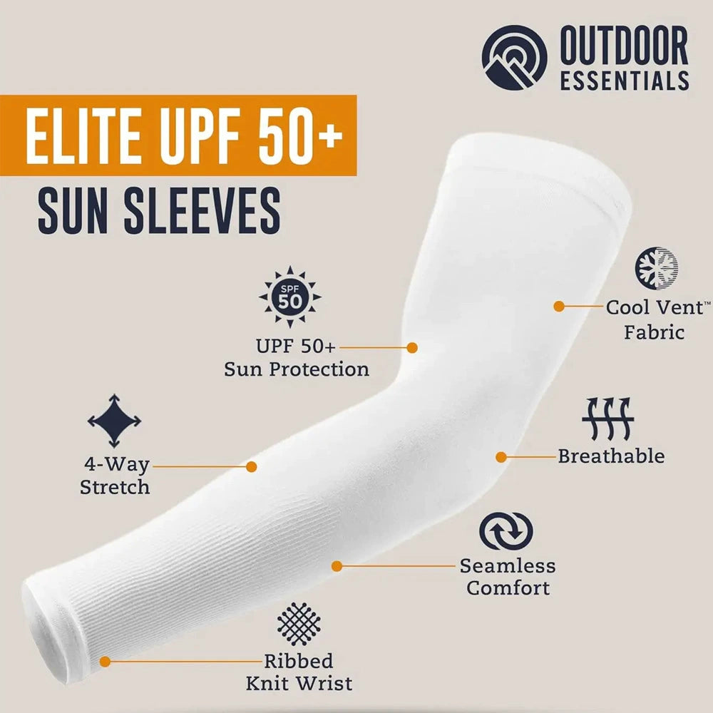 2 Pairs of Uv-protective Sun Protection Arm Sleeves