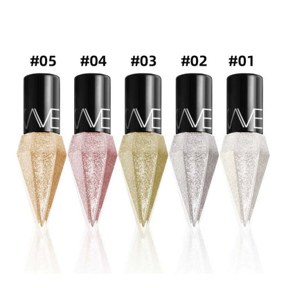 Glitter Liquid Eyeliner Colorful Set - 5 Colors Metallic Shimmer