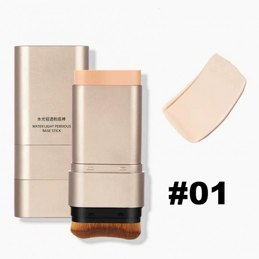 Dual-Ended Concealer Foundation Stick - Built-in Brushes