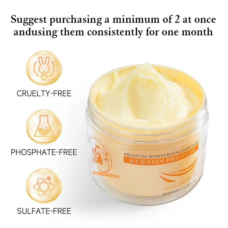 Simple Clean Hair Mask with Collagen & Argan Oil