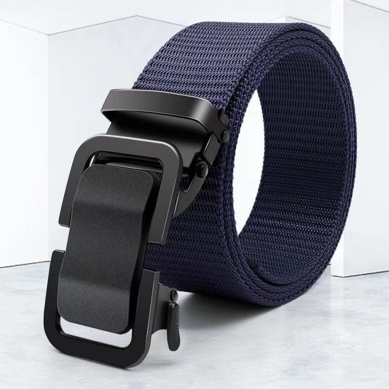 Men's Metal Buckle Tactical Ratchet Breathable Belts