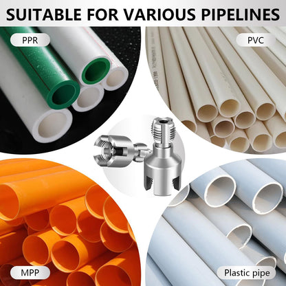 3 Pcs Integrated Internal & External Pipe Threading Tool