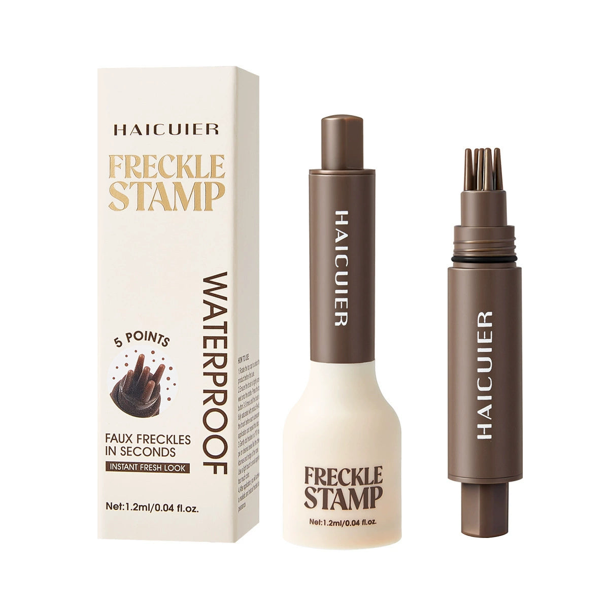 Freckle Stamp – Natural-Looking, Waterproof, Quick-Drying, Smudge-Resistant Faux Freckle Pen