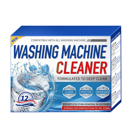 Washing Machine Cleaner & Descaler - 12 Tablets for Deep Cleaning