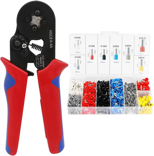 Ferrule Crimping Tool Kit with 1200pcs Wire Connectors