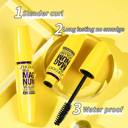 Eyelash Mascara Makeup Kit Long Lasting Mascara Cosmetic Make Waterproof Eye Black Up Professional Natural