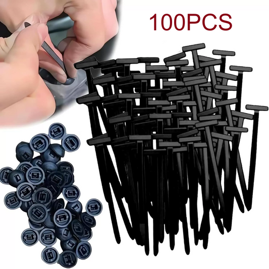 100 PCS Nylon Universal Cable Tie Buckle,Heavy Duty Self-Locking Zip Ties Holder