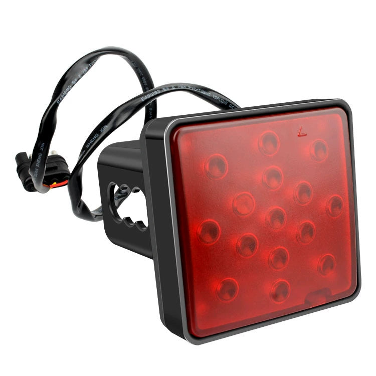 Car Led Lights 15-LED Brake Light Trailer Hitch Cover Stop Lamp Assembly