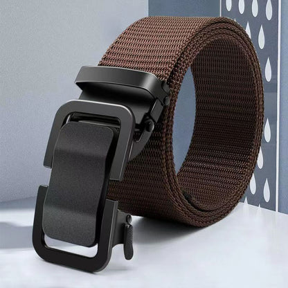 Men's Metal Buckle Tactical Ratchet Breathable Belts