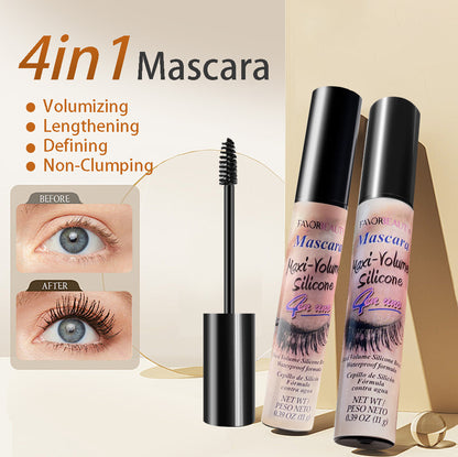 6Pcs 4-in 1 Multi-brush Waterproof Volumizing Mascara, Curling and Clumping-free.