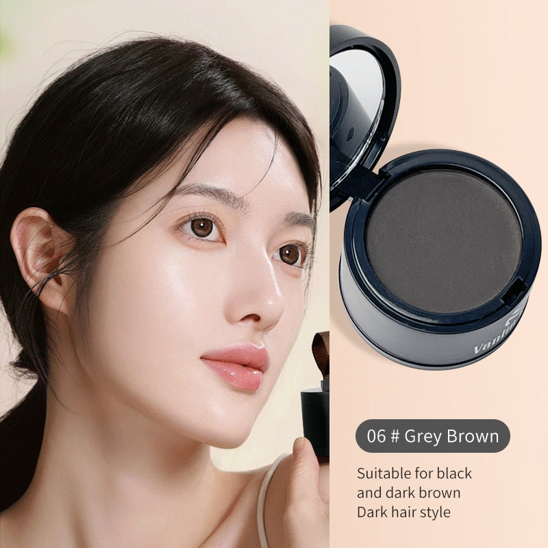 Instant Gray Hair & Beard Cover-Up Powder / Waterproof, Long-Lasting Hairline Touch-Up Powder