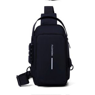 Water-Resistant Anti-Theft Sling Bag with USB Port