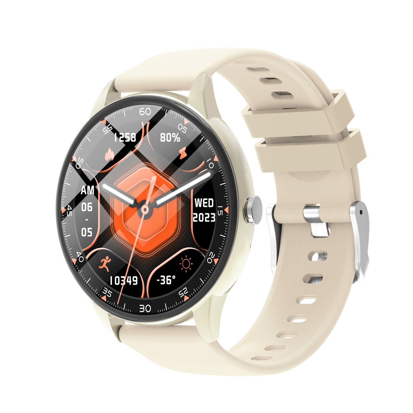 1.27" HD Fitness Tracker Smart Watch for Women 130+ Sports Modes, Heart Rate/Sleep Monitor, IP68 Waterproof, Compatible with iOS & Android
