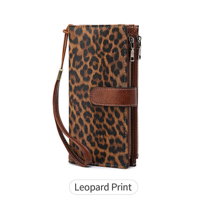 Leather Wallets for Women with RFID Blocking Credit Card Holder Large Capacity