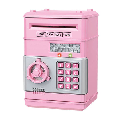 Refasy Piggy Bank Cash Coin Can ATM Bank Electronic Coin Money Bank