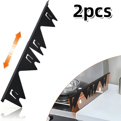 Stainless Steel Stove Gap Covers (2PCS) - Stove Gap Filler for Kitchen Oven Counter Side Gap