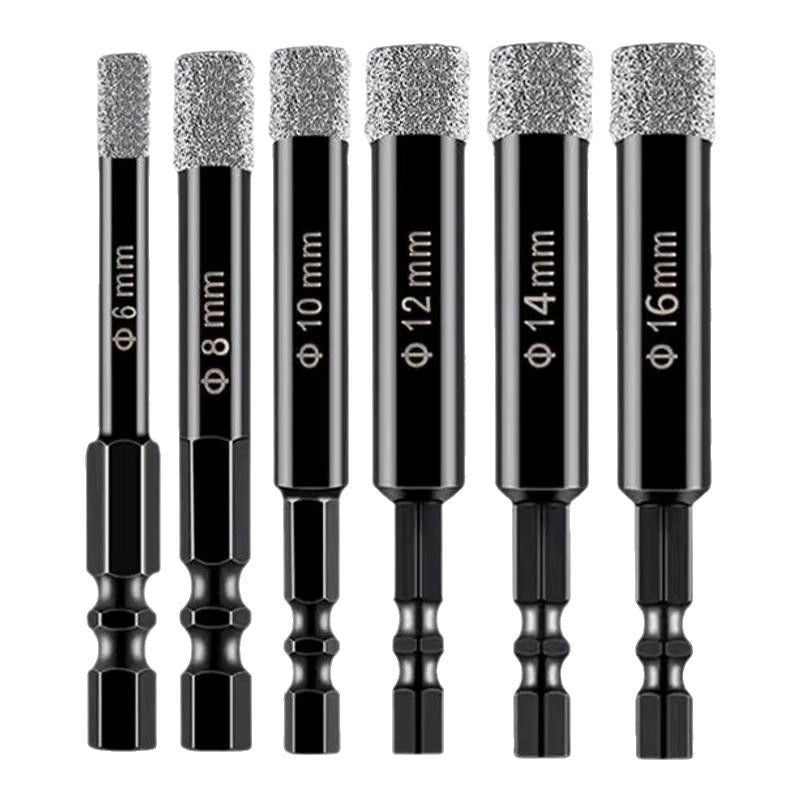 6-Pack Diamond Drill Bits Hole Saw Set