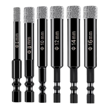 6-Pack Diamond Drill Bits Hole Saw Set