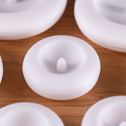6pcs Flameless LED Floating Waterproof Plastic Ivory Tea Light Candles