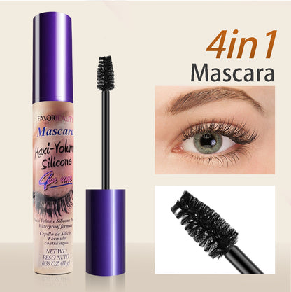 6Pcs 4-in 1 Multi-brush Waterproof Volumizing Mascara, Curling and Clumping-free.