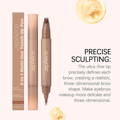 2PCS Double-sided hairline eyebrow pencil 2-in-1 series
