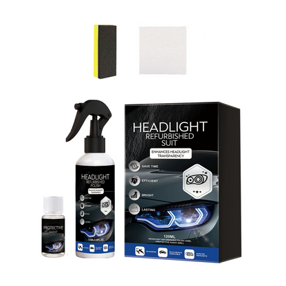 Automotive Headlamp Restoration Fluid Oxidized and YellowedAutomotive Headlamps