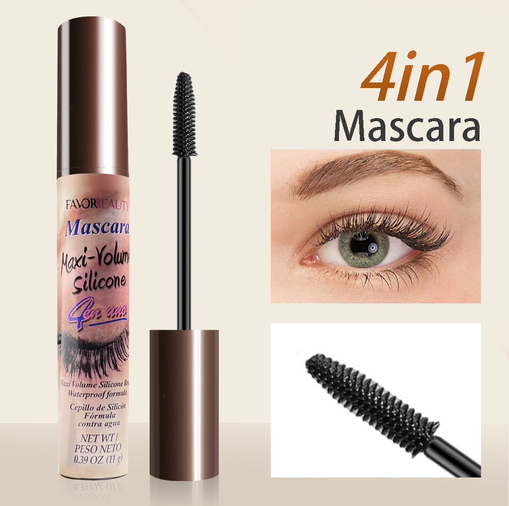 6Pcs 4-in 1 Multi-brush Waterproof Volumizing Mascara, Curling and Clumping-free.