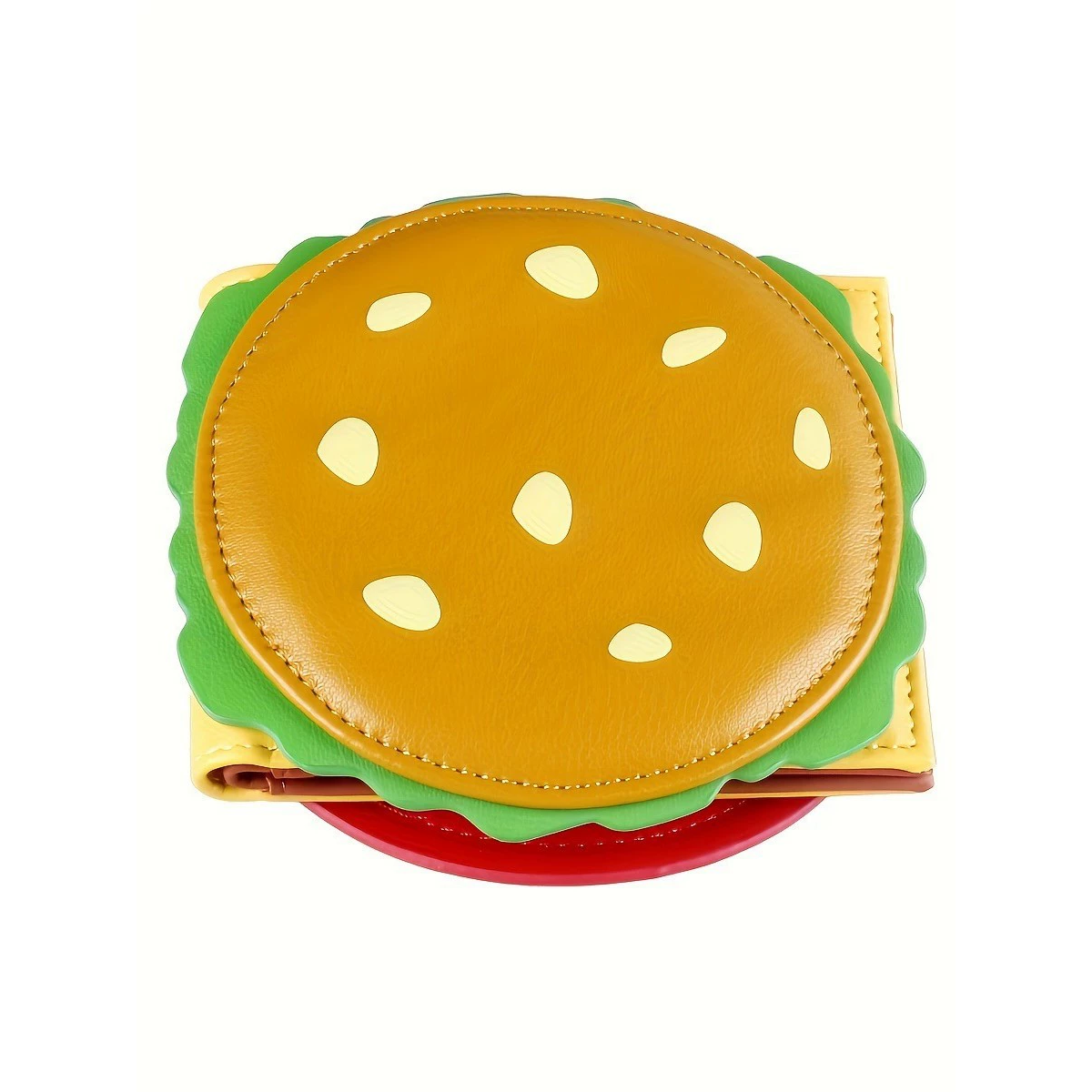 Burger Shaped Wallet with Card Holder PU Leather Change Purse Lovely Coin Purse