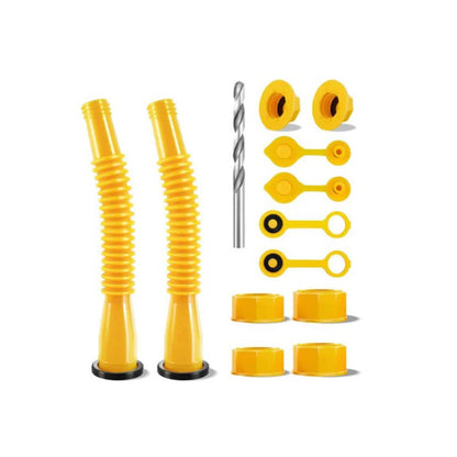 Gas Can Spout Replacement Anti-Spill Gas Can Nozzle fit 1/2/5/10 Gal Can bends