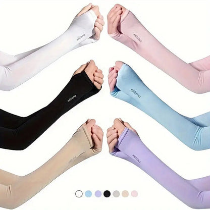 6 Pairs Sun Protection Cooling Arm Sleeves for Men & Women