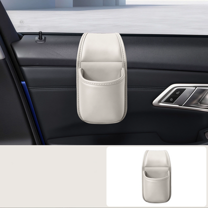 Leather Car Door Cup Holder Clip on Extra Large Drink Organizer