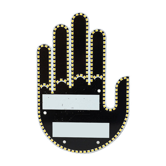 Finger Gesture Light with Remote LED Car Back Window Funny Sign Hand Light