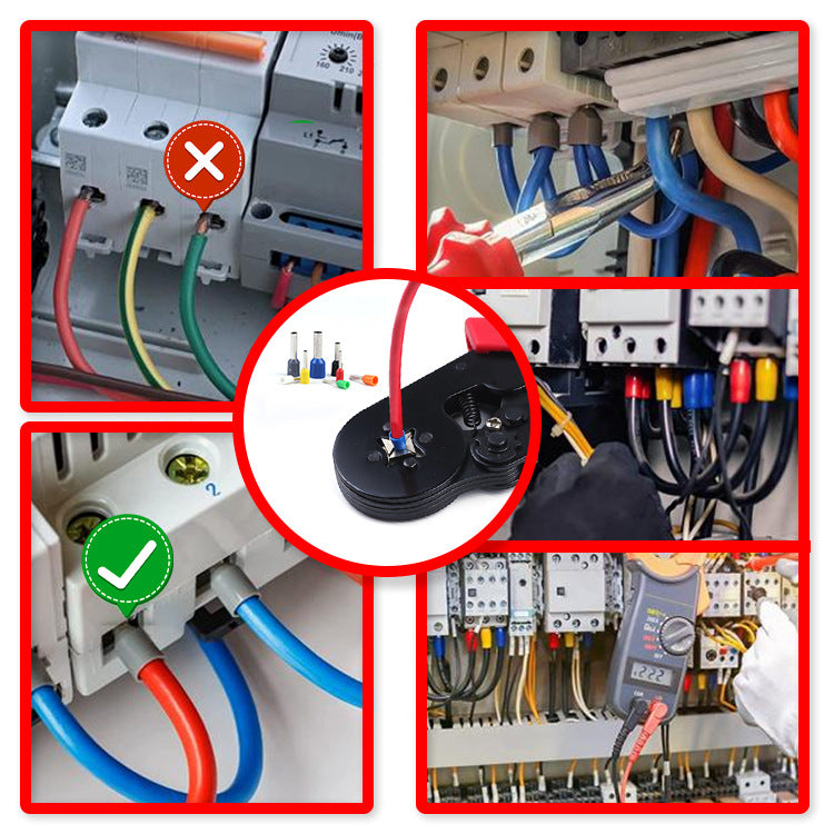 Ferrule Crimping Tool Kit with 1200pcs Wire Connectors