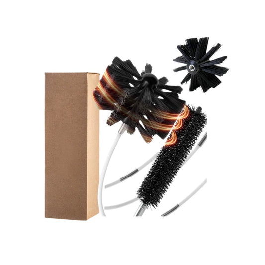 Dryer Vent Cleaner Kit - Flexible Lint Brush with Drill Attachment